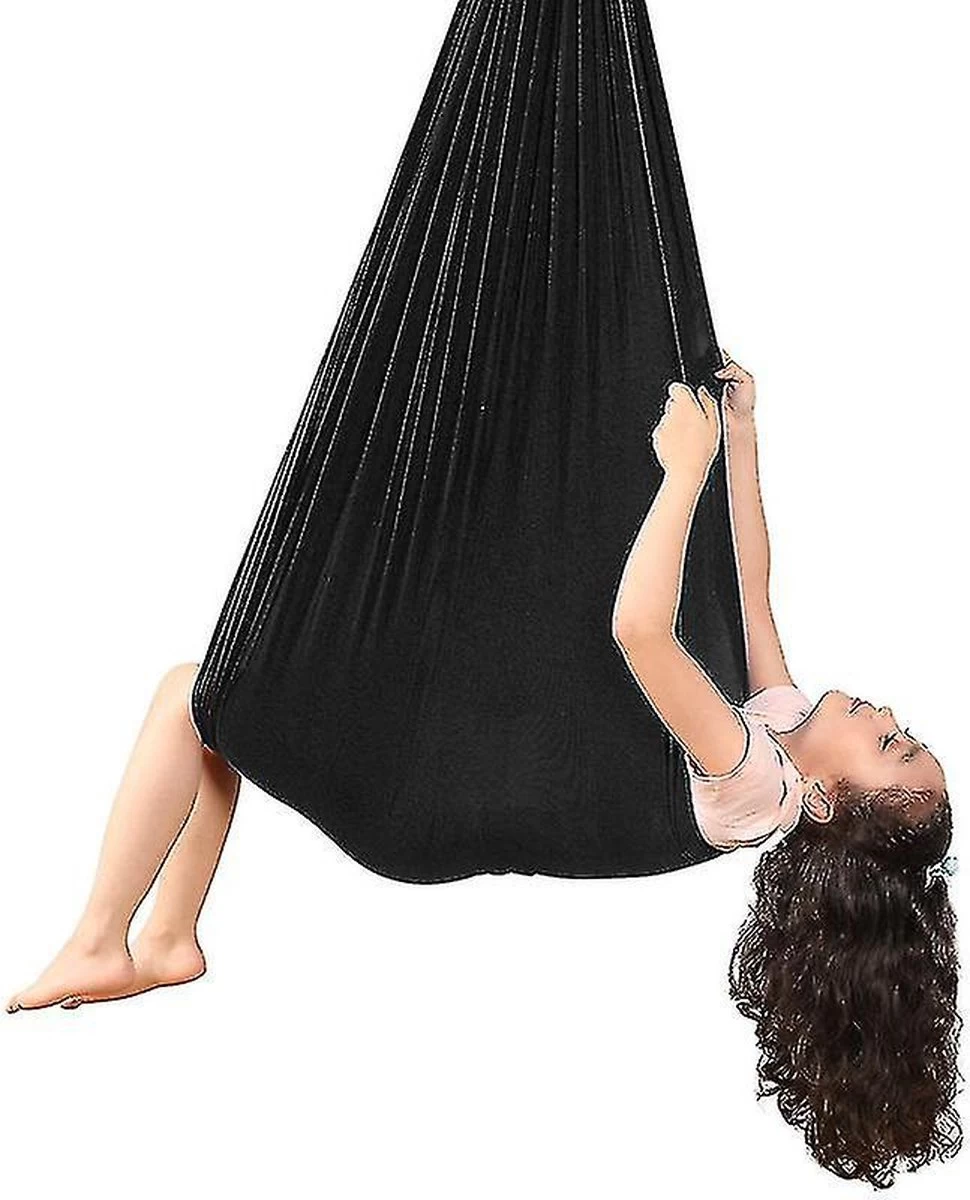 Merkloos Schommelstoel - Hangmat - Schommel - Kalmerend - Luchtdoorlatend - Kinderen - Zwart 3 Merkloos Schommelstoel - Hangmat - Schommel - Kalmerend - Luchtdoorlatend - Kinderen - Zwart