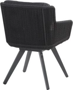 4 Seasons Outdoor 4SO Armstoel Flores Anthracite - 1 Stuk -Tuinmeubel Verkoop 973x1200