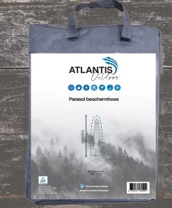 Weersbestendige Parasolhoes - Rond & Vierkant - Max. 3 X 3 M - Grijs / Antraciet - Stokparasol -Tuinmeubel Verkoop 992x1200 8